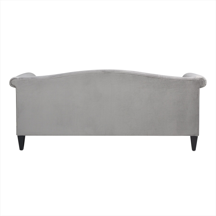 ジェニファーテイラー 3人掛け ソファ Elaine 幅196cm ベロア グレー 36030SF-865