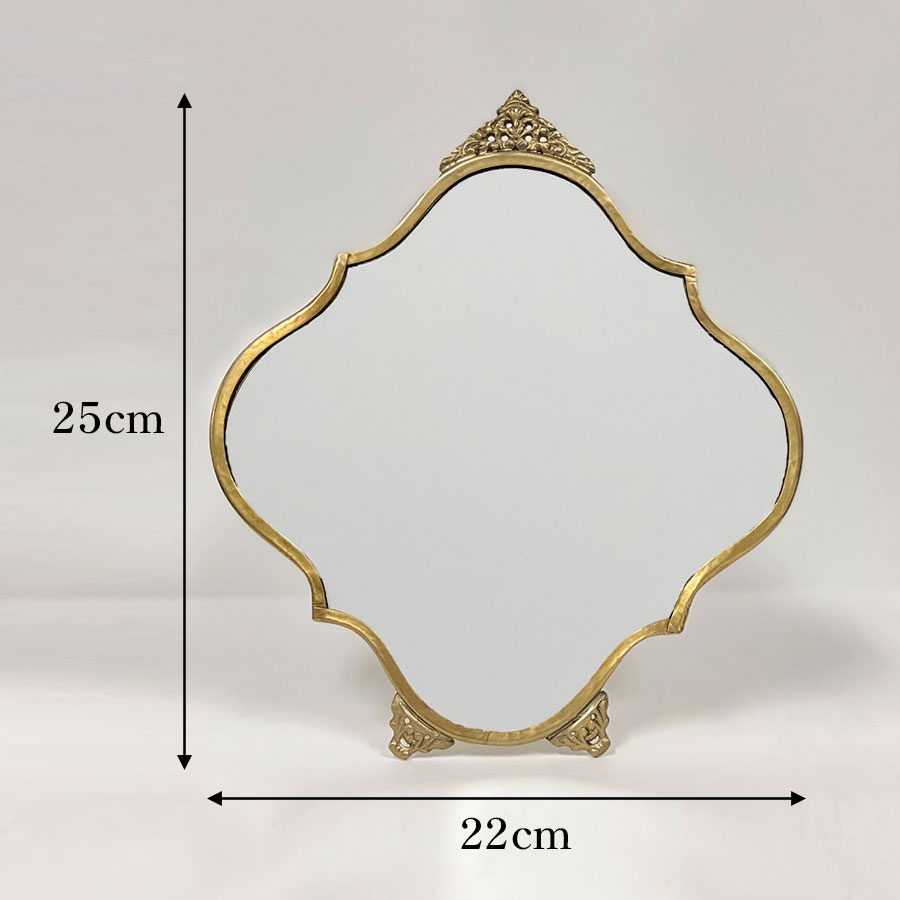  テーブルミラー シルバー ゴールド