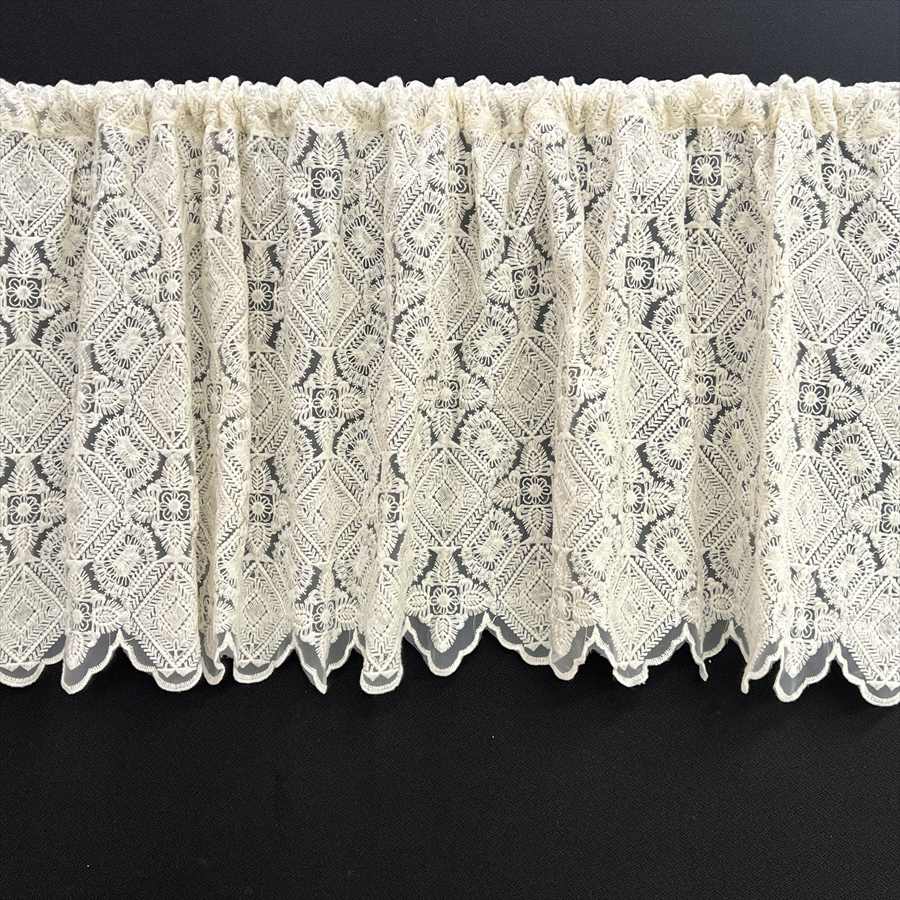 カフェカーテン 2サイズ展開 高さ45x幅120cm ベージュ