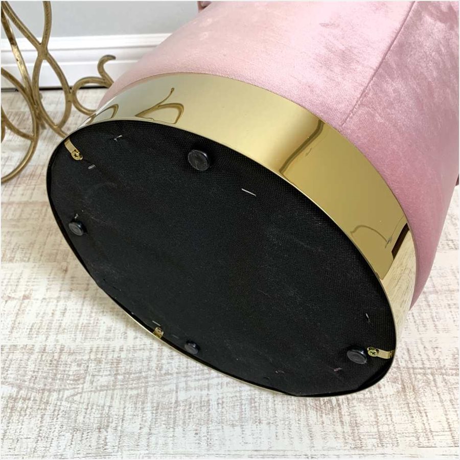 フリルラウンドスツール プリンセスインテリア 3色展開