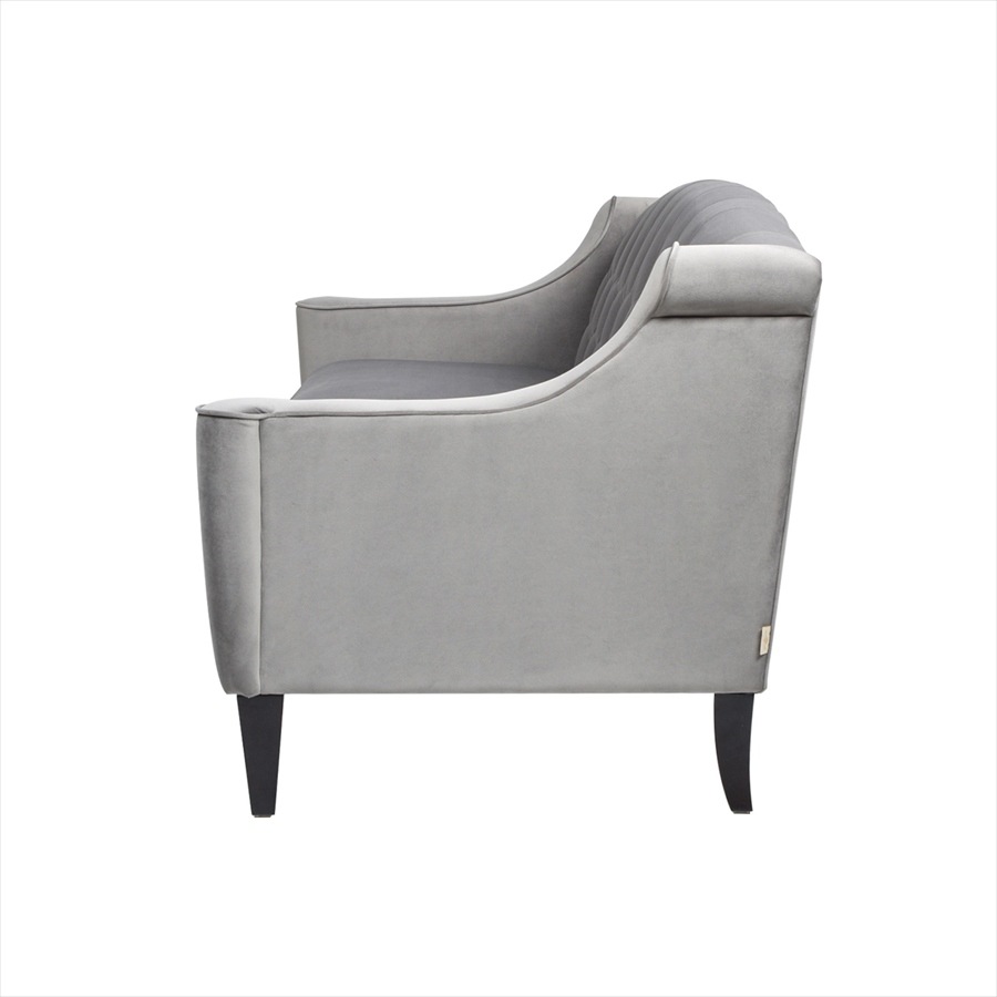 ジェニファーテイラー 3人掛け ソファ KEN 幅188cm ベロア グレー 36031SF-865