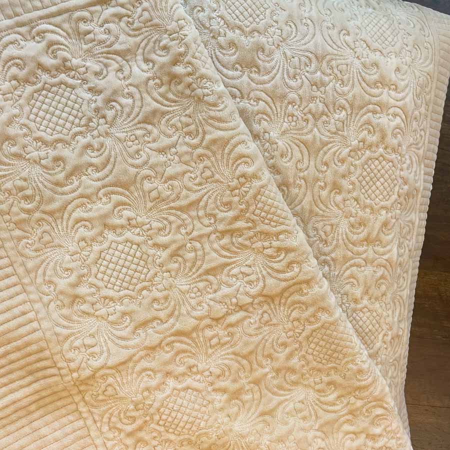 classic flannel マルチカバー 140x200cm リバーシブル ベージュ