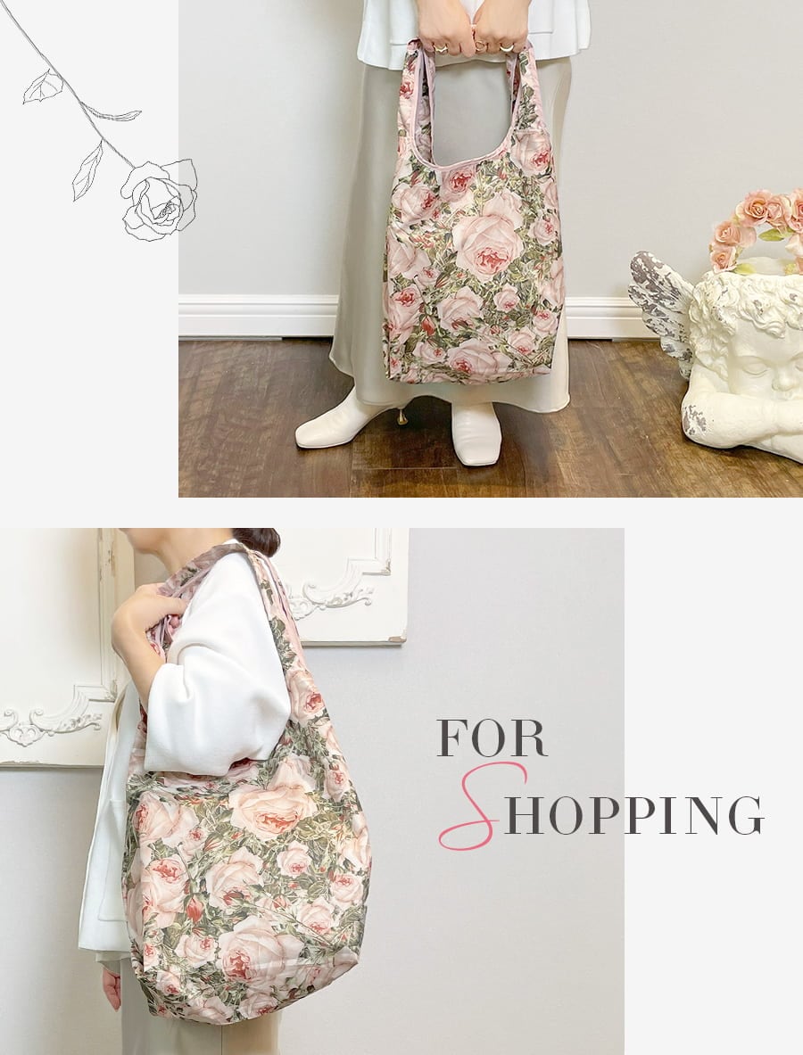 ルドゥーテ田園柄 エコバッグLサイズ