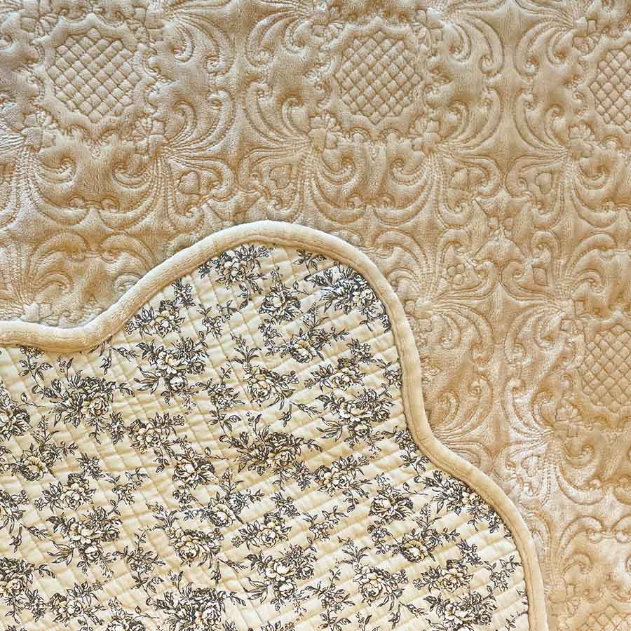 classic flannel マルチカバー 200x200cm リバーシブル ベージュ