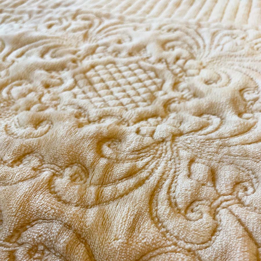 classic flannel マルチカバー 200x200cm リバーシブル ベージュ