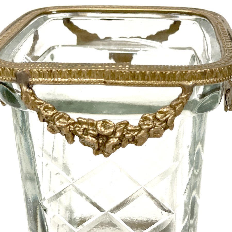 【半額セール】ガラス花瓶 ガラス 真鍮 ゴールド シルバー