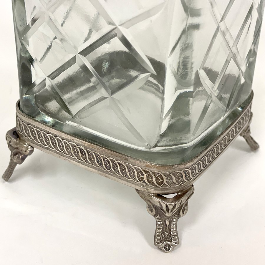 【半額セール】ガラス花瓶 ガラス 真鍮 ゴールド シルバー