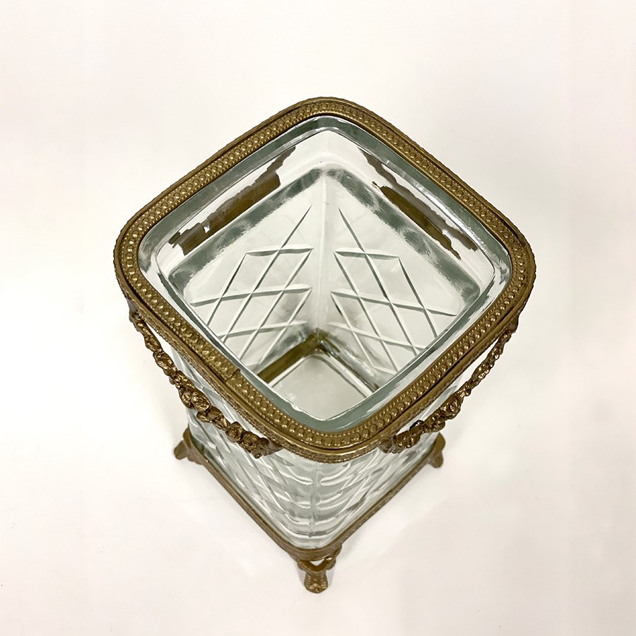 【半額セール】ガラス花瓶 ガラス 真鍮 ゴールド シルバー