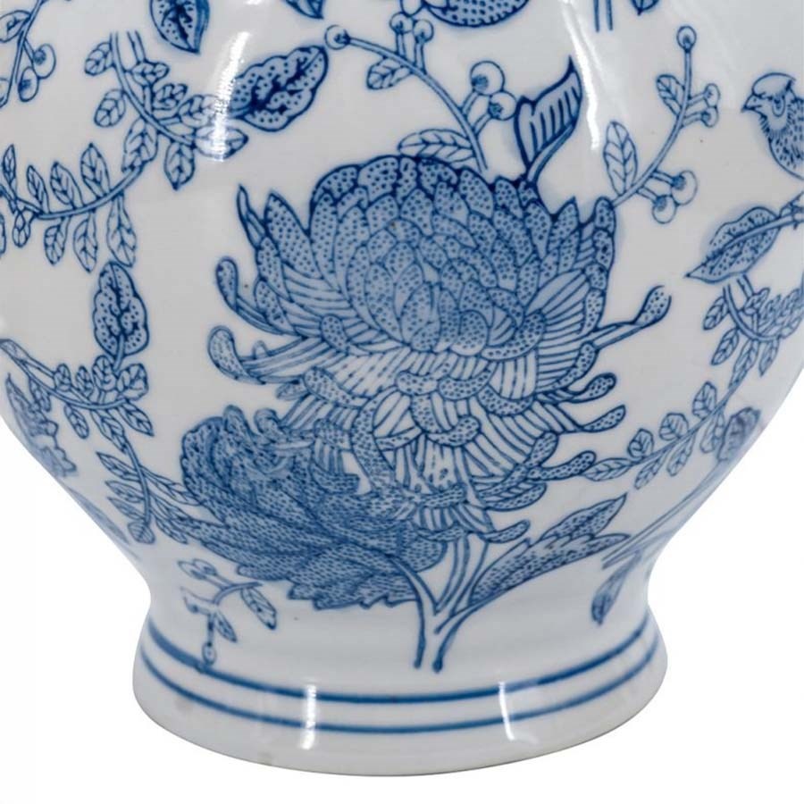 シノワズリ 花瓶 磁器 高さ35cm