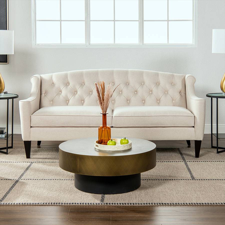 ジェニファーテイラー 3人掛けソファ KEN リネン風ベージュ 幅188cm 36031SF-970