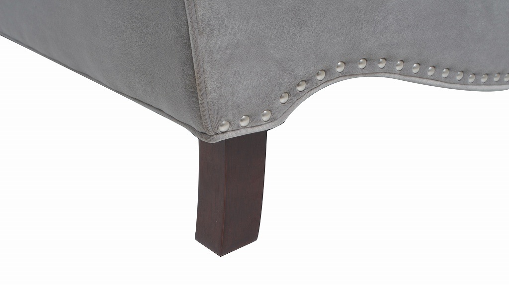 ジェニファーテイラー 3人掛け ソファ Bonanza 幅221cm ベロア グレー 36016SF-865