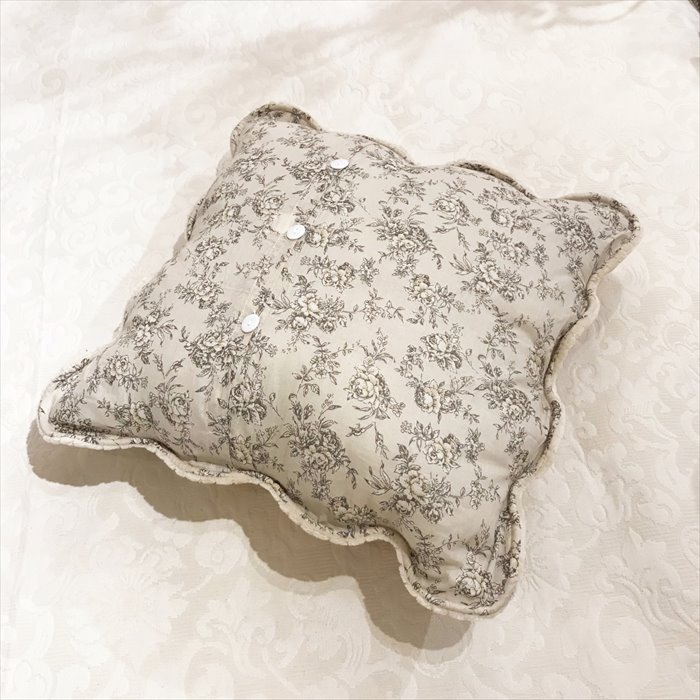 classic flannel クッションカバー 45x45cm ベージュ