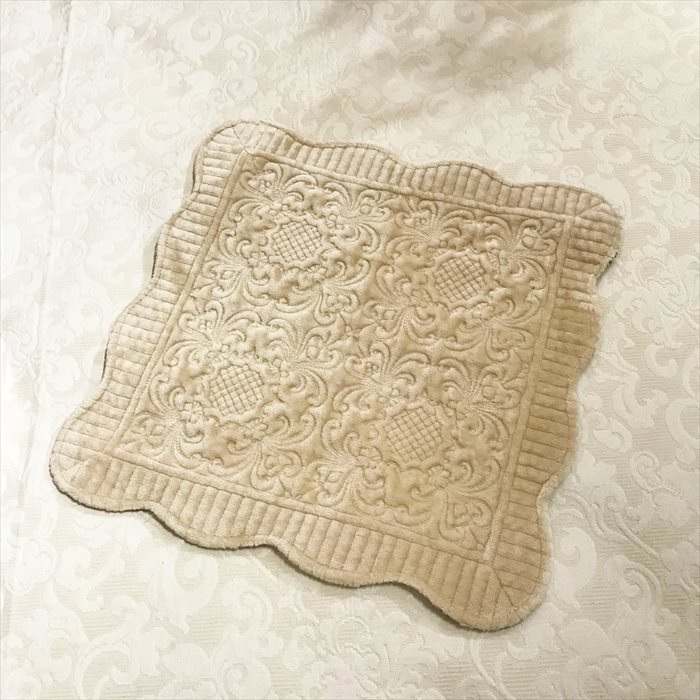 classic flannel クッションカバー 45x45cm ベージュ