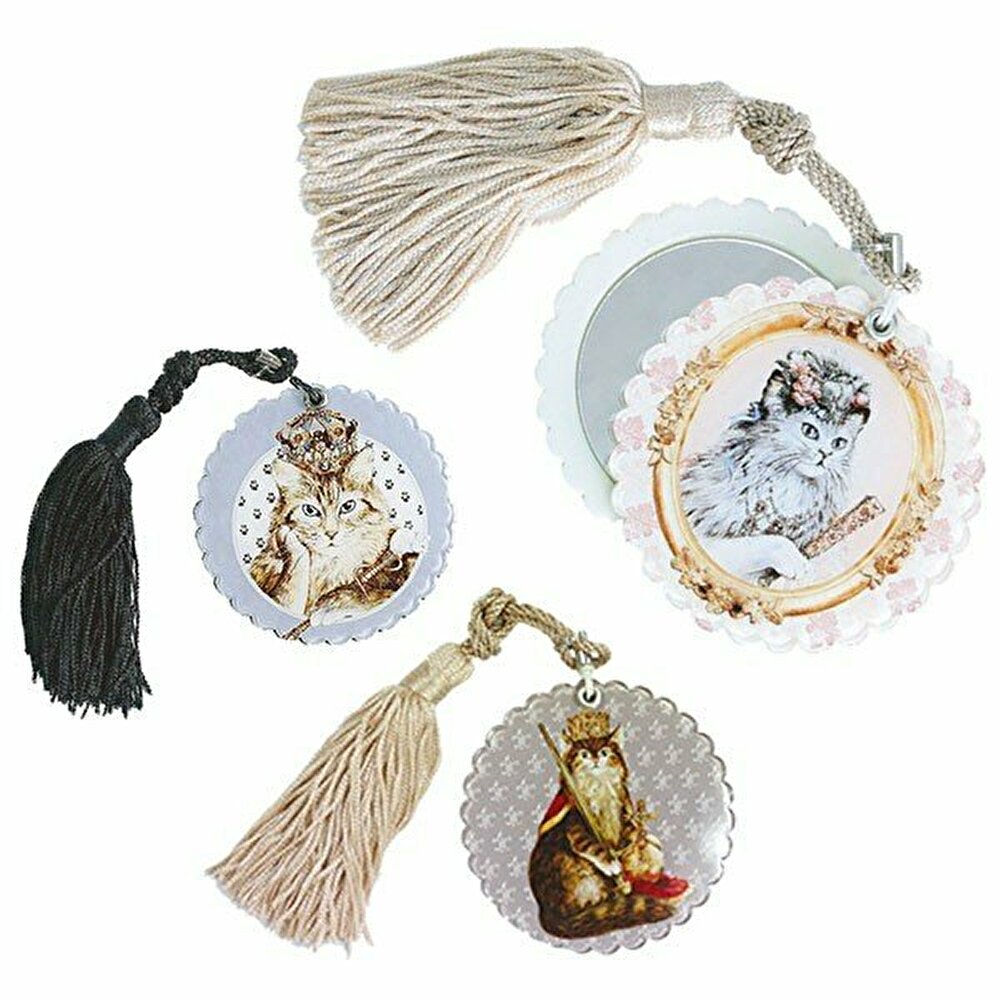 セブリーヌスライドミラー カバー付き 猫