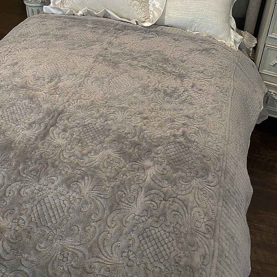 3サイズ展開 アルジョンテグリーズフランネル マルチカバー 200x250cm