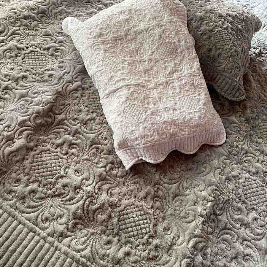 3サイズ展開 アルジョンテグリーズフランネル マルチカバー 200x250cm