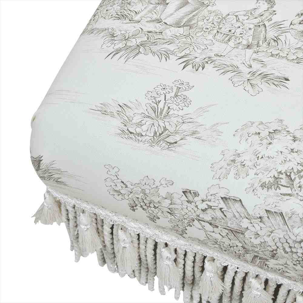 ジェニファーテイラー フットスツール Toile de Jouy トワルドジュイ Jennifer Taylor 33138ST