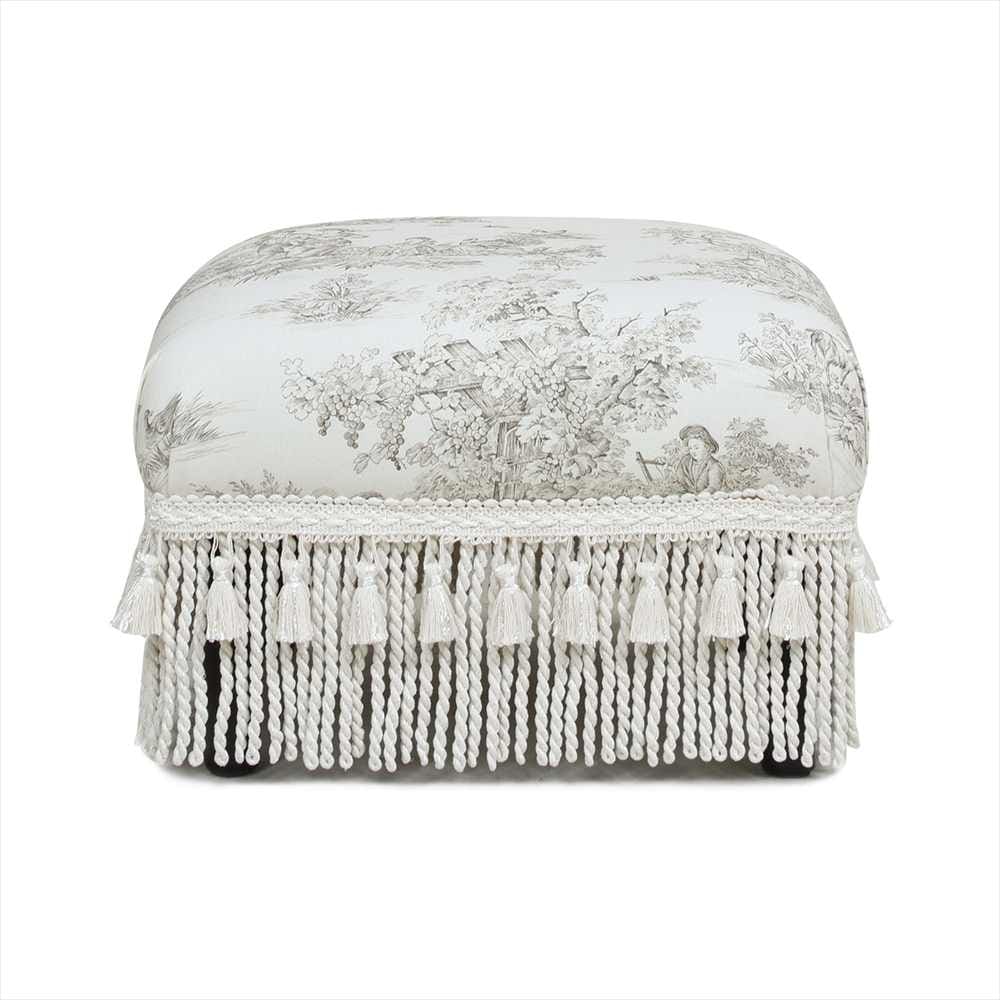 ジェニファーテイラー フットスツール Toile de Jouy トワルドジュイ Jennifer Taylor 33138ST