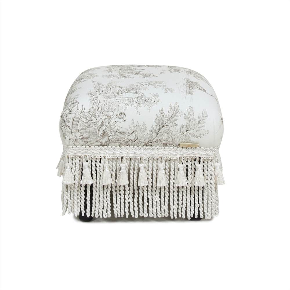 ジェニファーテイラー フットスツール Toile de Jouy トワルドジュイ Jennifer Taylor 33138ST