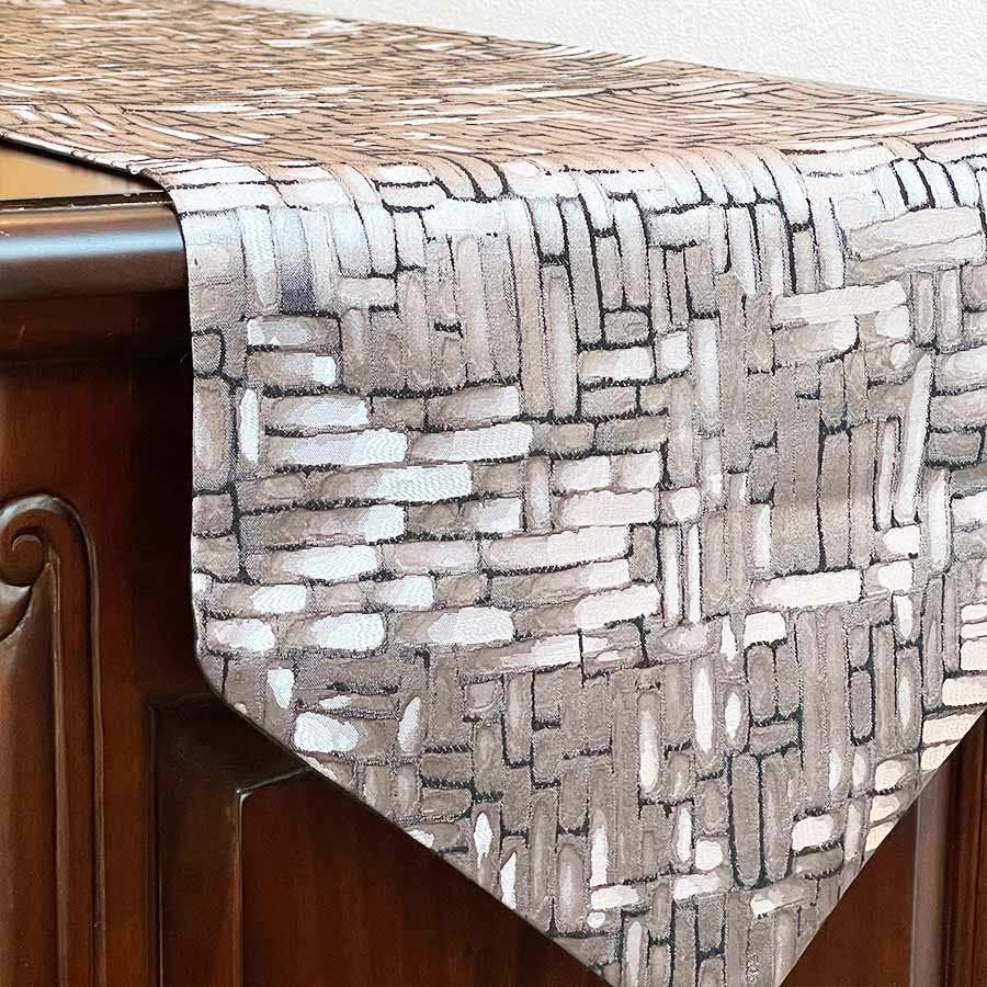 テーブルランナー シルバー 32×210cm