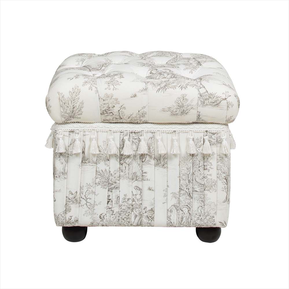 ジェニファーテイラー 収納スツール Toile de Jouy トワルドジュイ Jennifer Taylor 33139ST