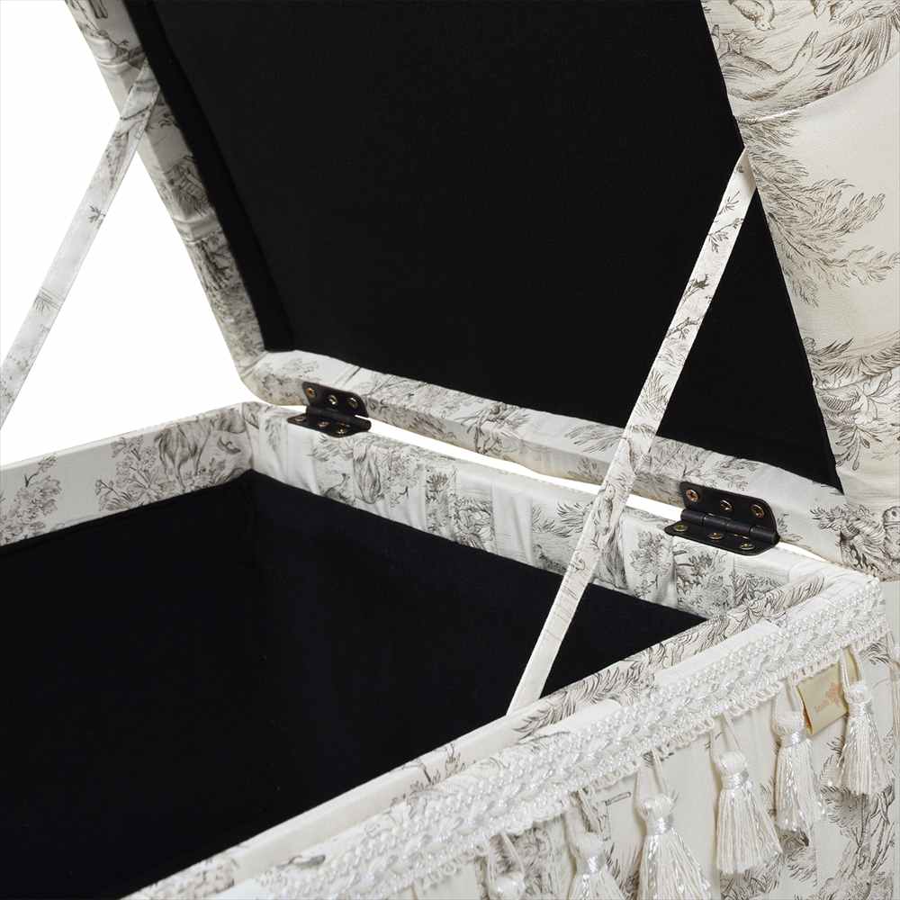 ジェニファーテイラー 収納スツール Toile de Jouy トワルドジュイ Jennifer Taylor 33139ST