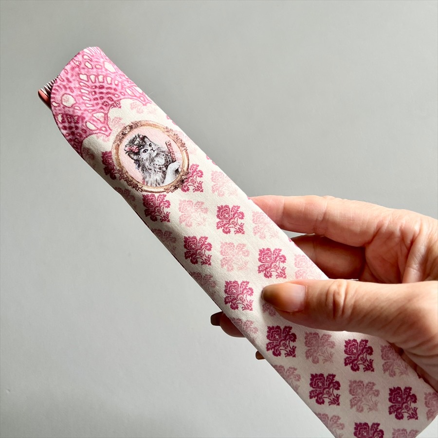 セブリーヌキャット ケース付き 扇子