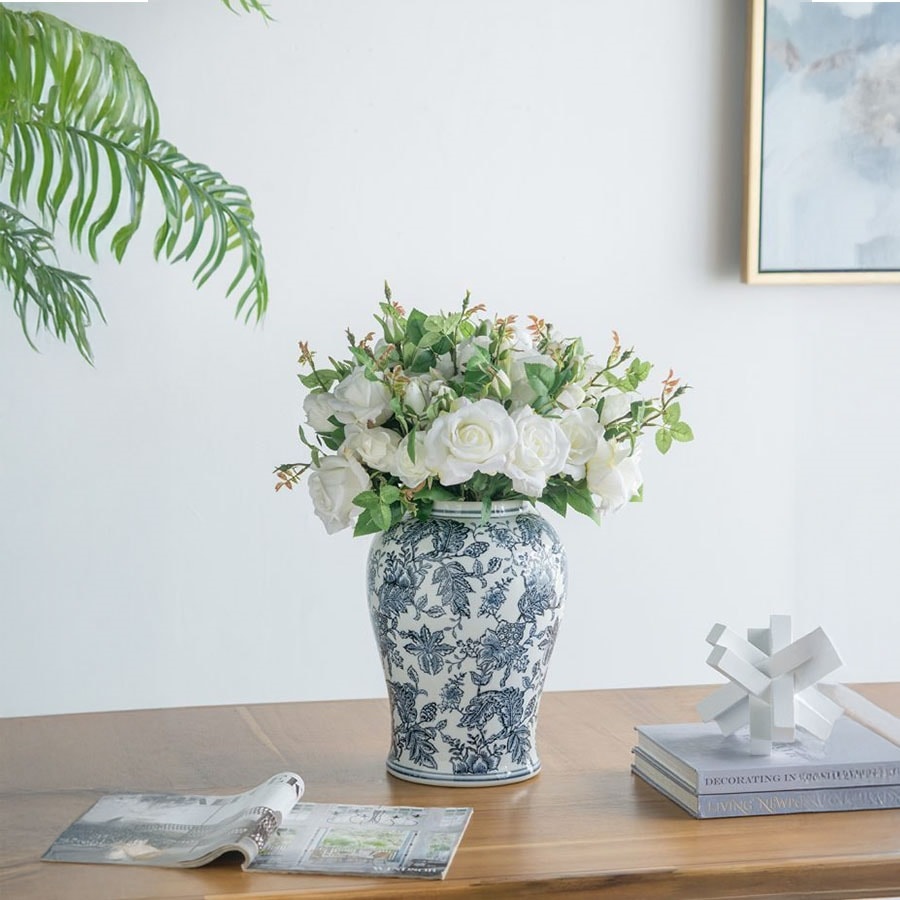 シノワズリ 壺 花瓶 高さ47cm