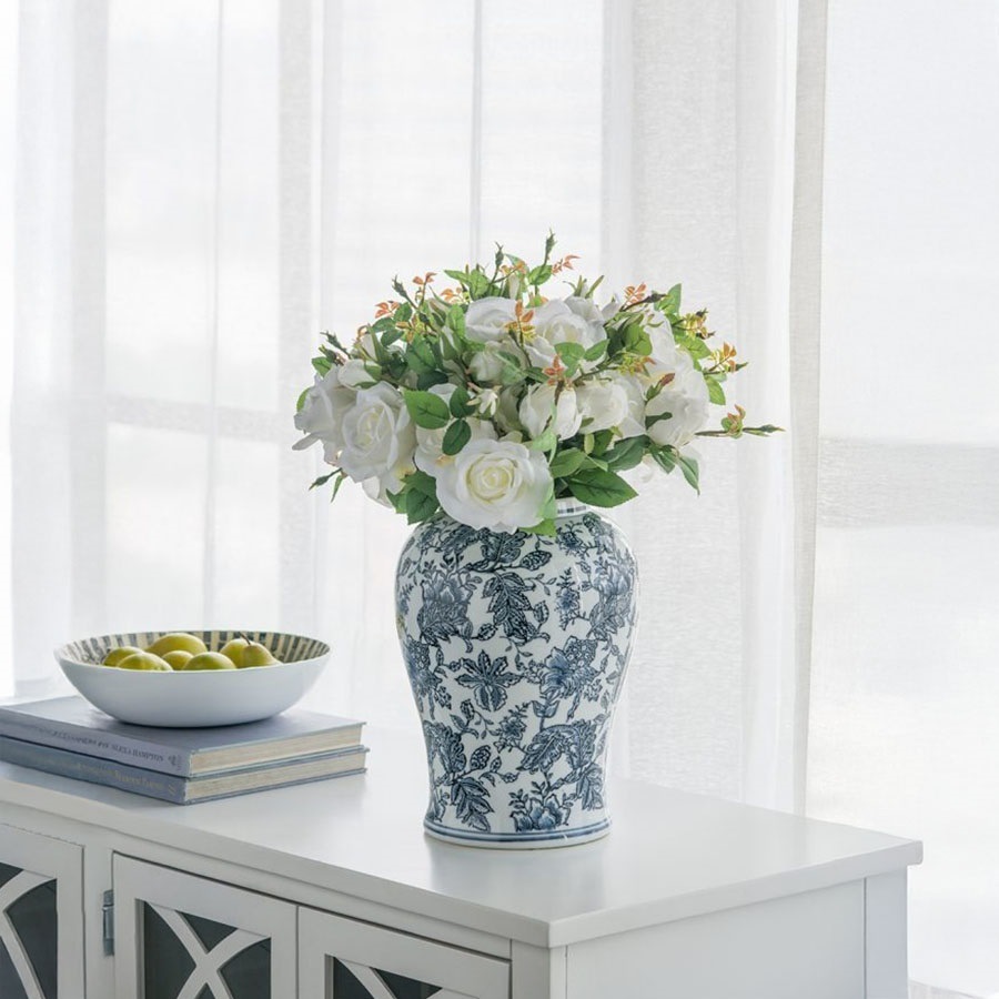 シノワズリ 壺 花瓶 高さ47cm