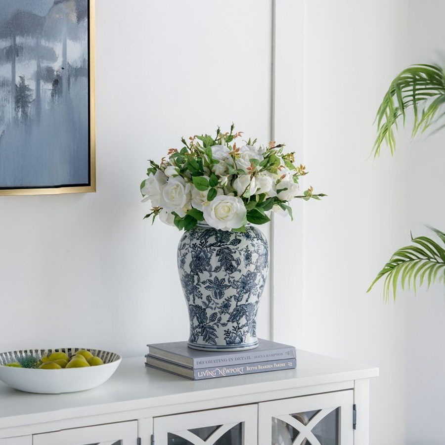 シノワズリ 壺 花瓶 高さ47cm