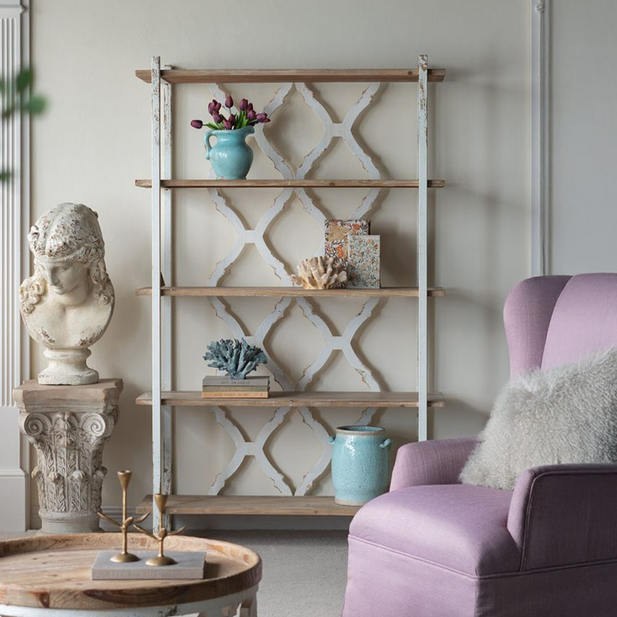 アイアン＆ウッドシェルフ 5段 高さ190cm