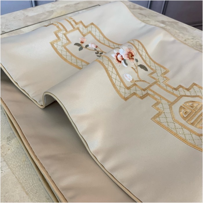 新品 シノワ ズリのテーブルランナー 210x33cmベージュ インテリア雑貨 ヴィヴィアン【ジェニファーテイラー正規輸入元