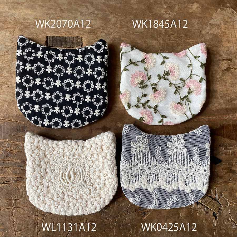 fluffy flower キャットポーチ 小物入れ