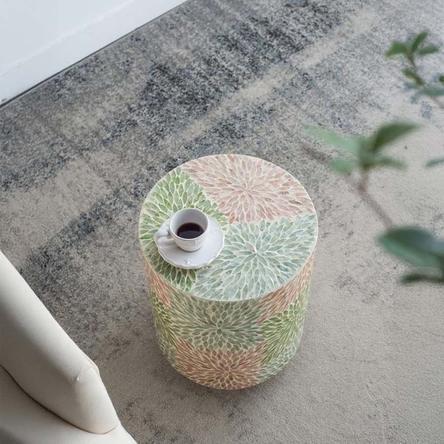 ラウンドスツール サイドテーブル 直径35cm 2Way