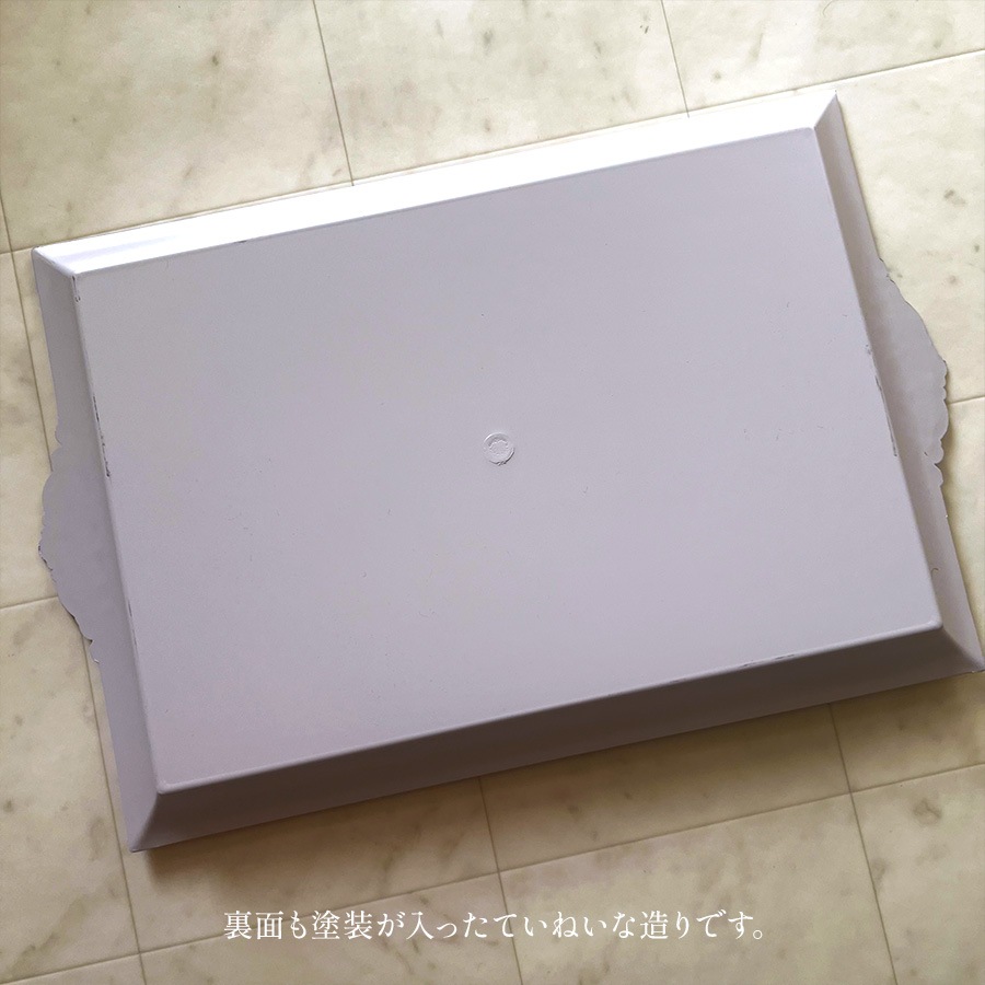 プリンセスインテリア トレイ アンティーク仕上げ 長方形 Lサイズ