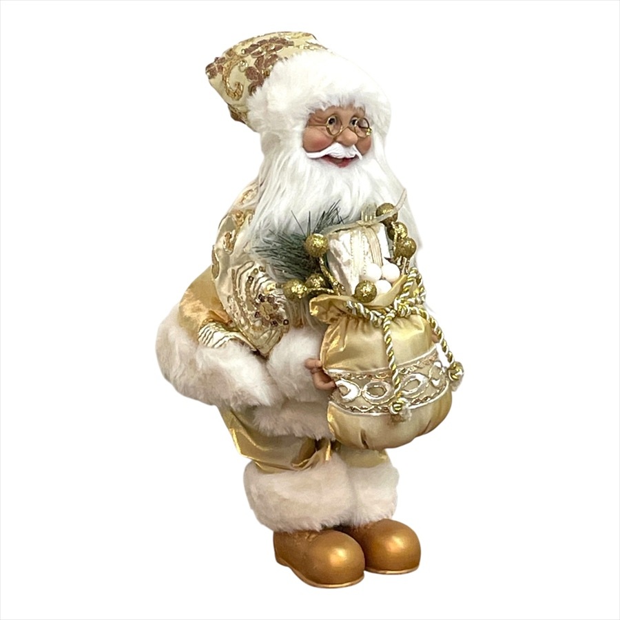 サンタクロース ゴールド 38cm