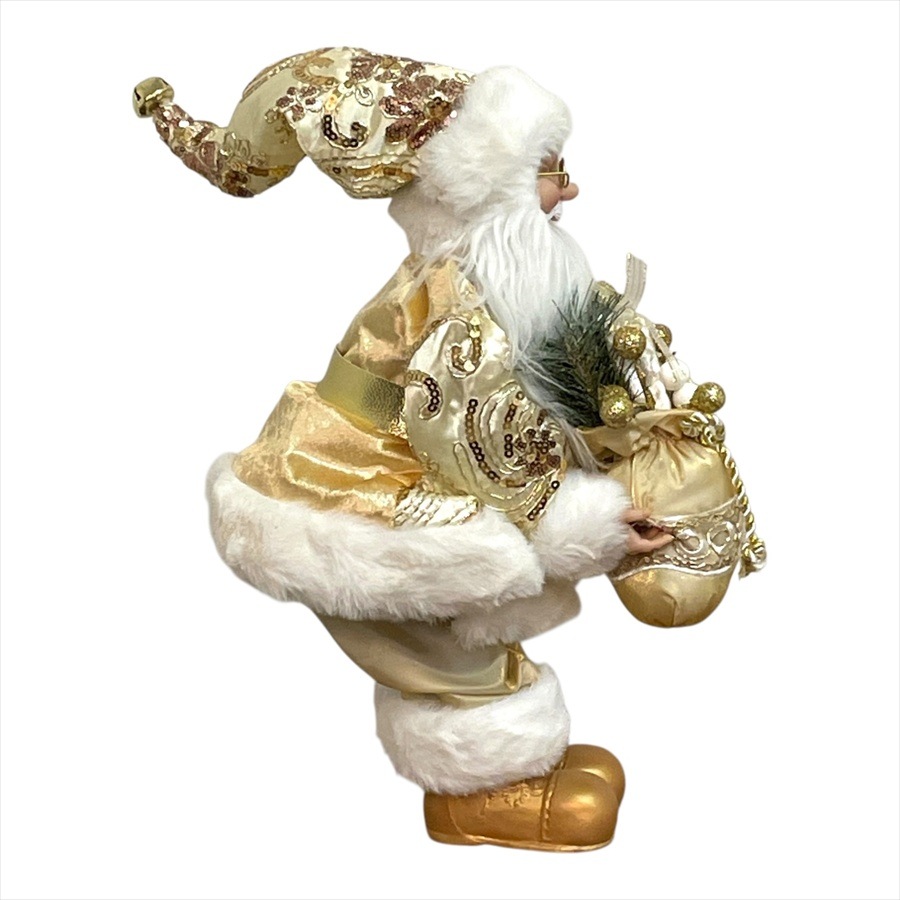 サンタクロース ゴールド 38cm