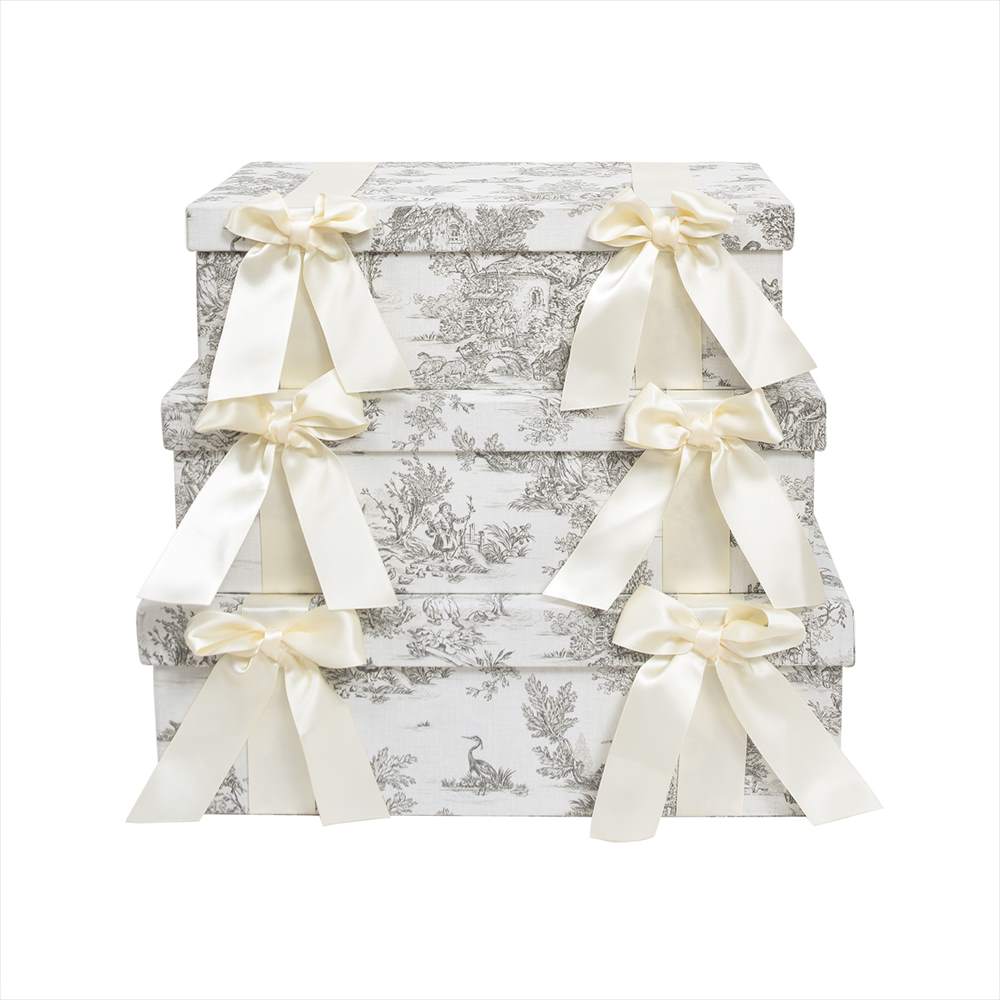 ジェニファーテイラー ボックス3ヶセット Toile de Jouy トワルドジュイ Jennifer Taylor 33147BX