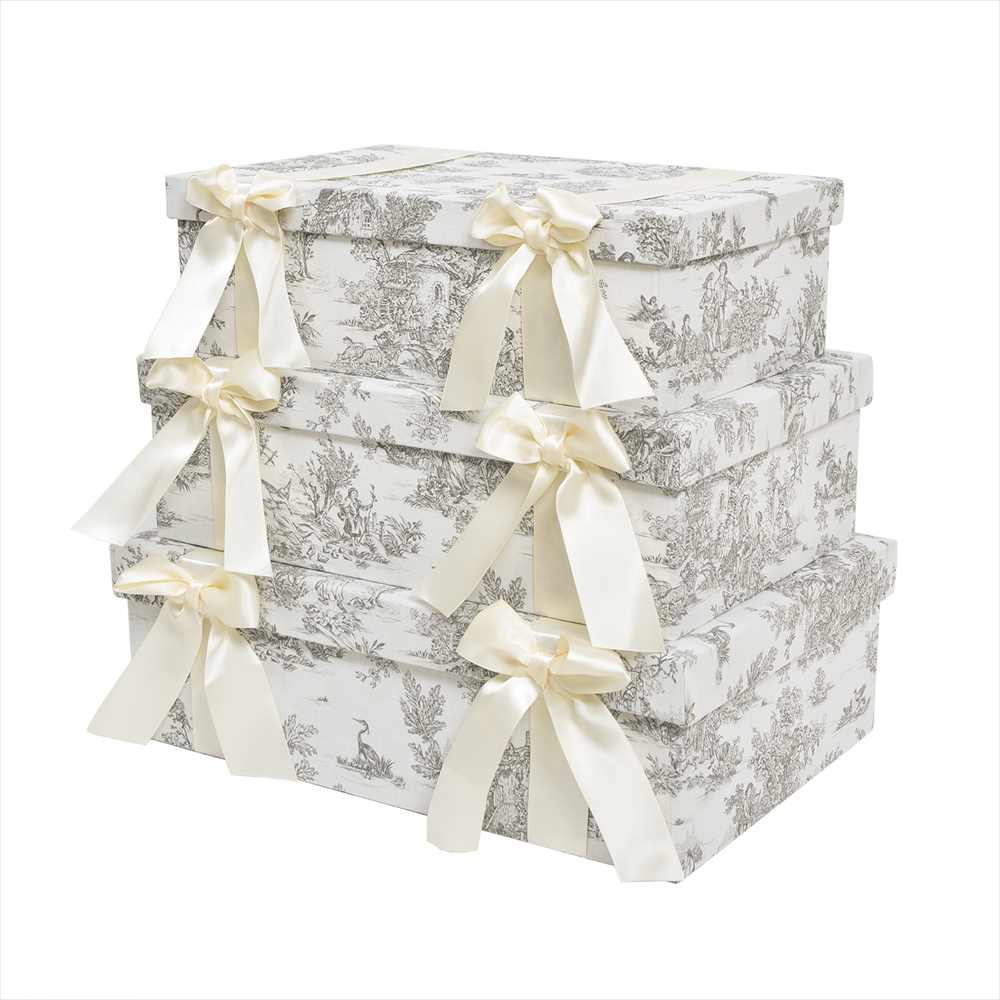 ジェニファーテイラー ボックス3ヶセット Toile de Jouy トワルドジュイ Jennifer Taylor 33147BX