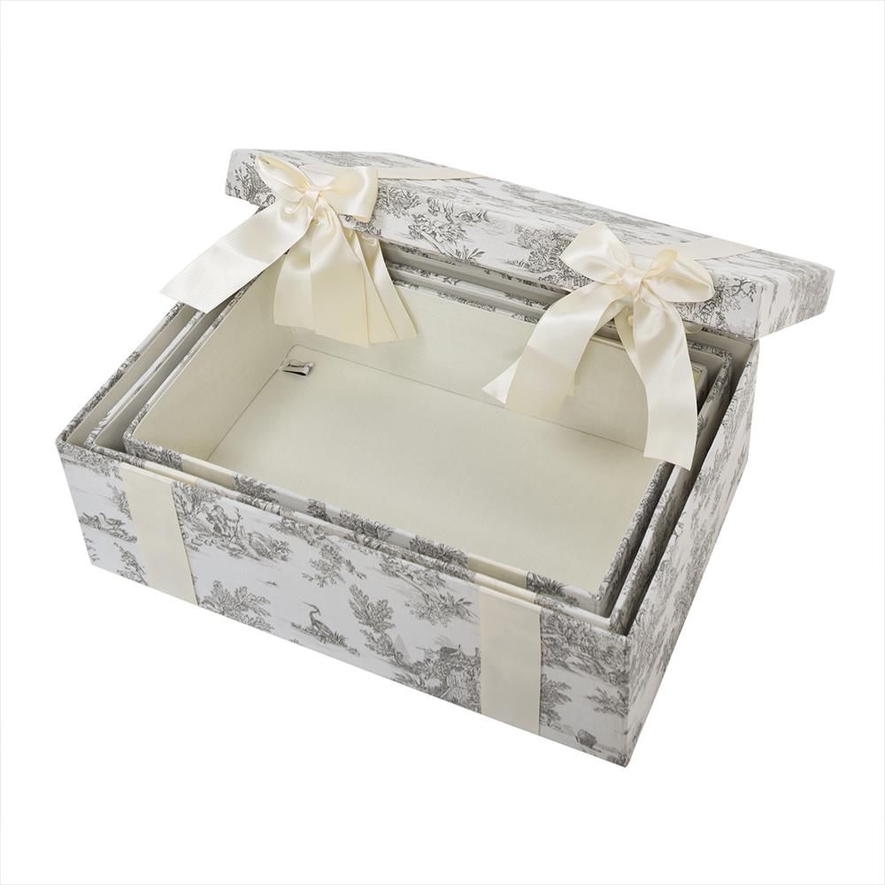 ジェニファーテイラー ボックス3ヶセット Toile de Jouy トワルドジュイ Jennifer Taylor 33147BX