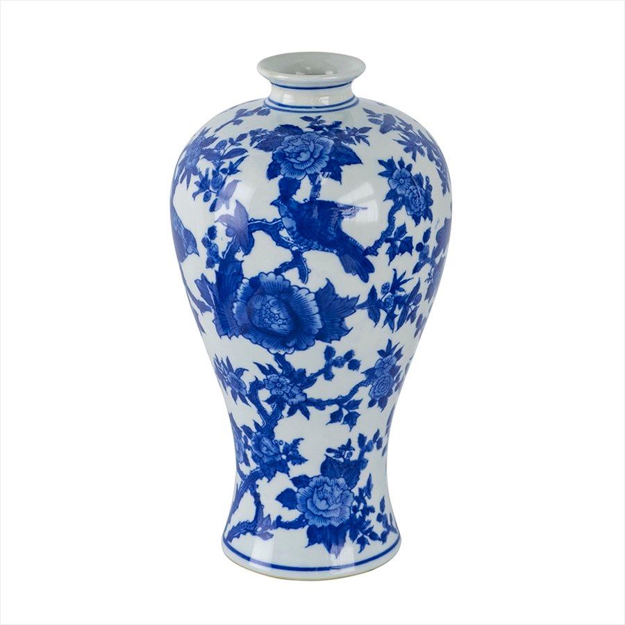 シノワズリ 磁器 花びん 花器 ジャー ディスプレイ カフェ レストラン 店舗 置物 置き物 お菓子入れ