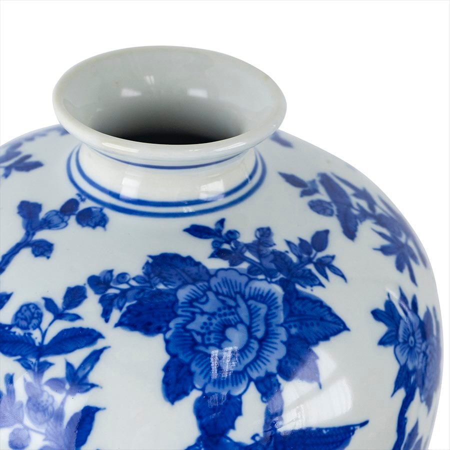 シノワズリ 磁器 花びん 花器 ジャー ディスプレイ カフェ レストラン 店舗 置物 置き物 お菓子入れ