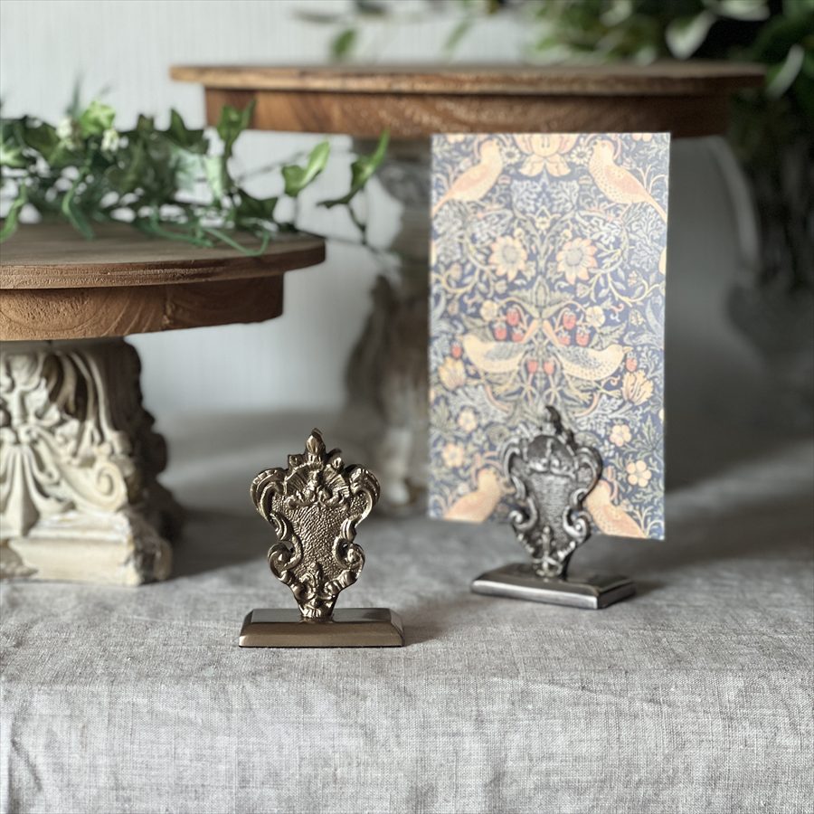 カードホルダー 写真立て 書斎文具 真鍮 