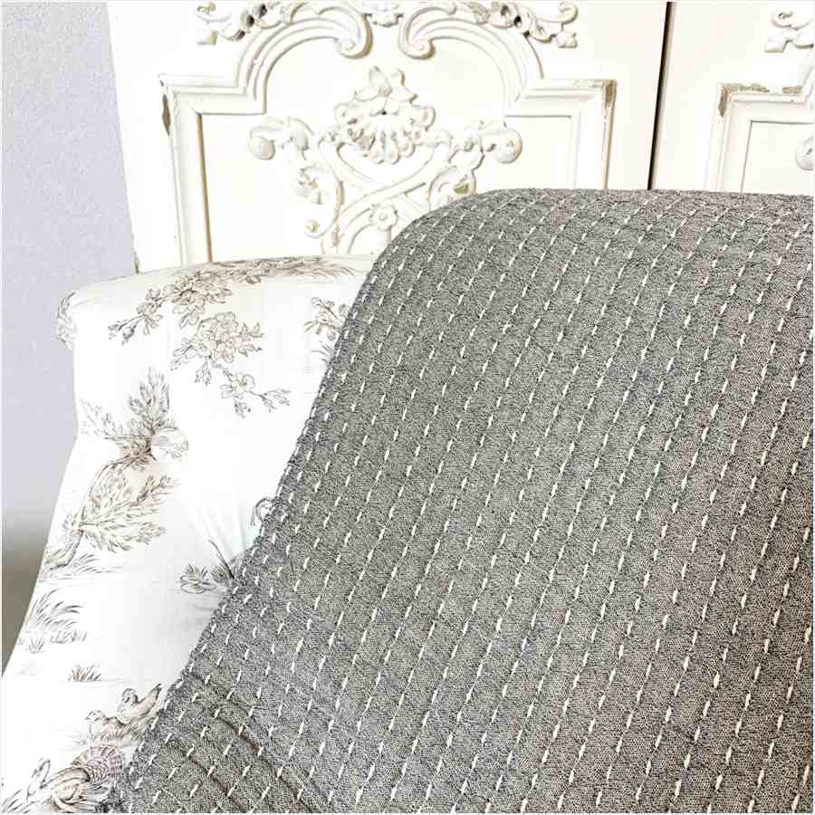 3カラー ステッチキルト マルチカバー 200×200cm