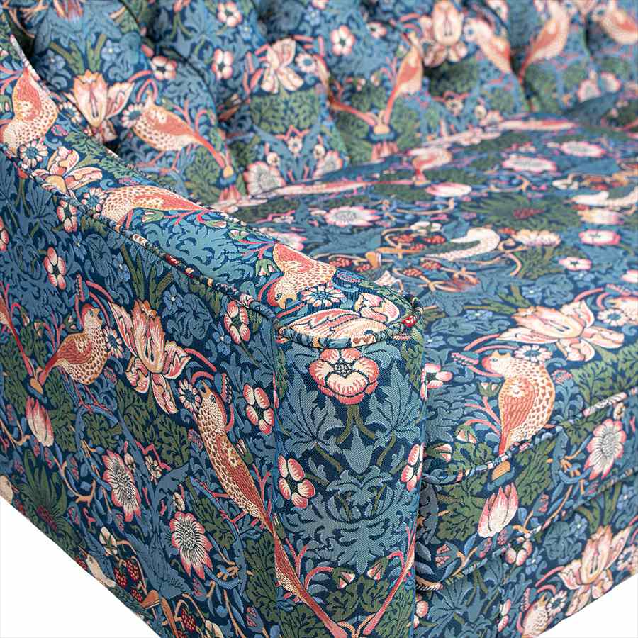 ジェニファーテイラー 3人掛けソファ いちご泥棒 KEN 幅188cm 36031SF-VI02