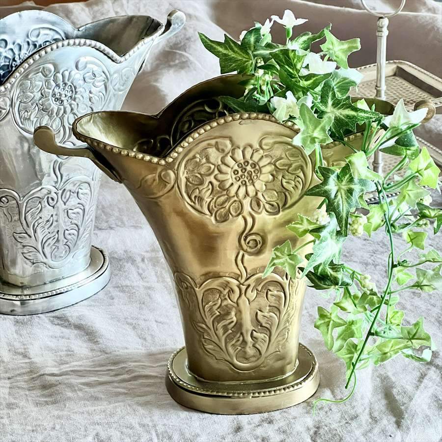 プランター フラワーベース 真鍮