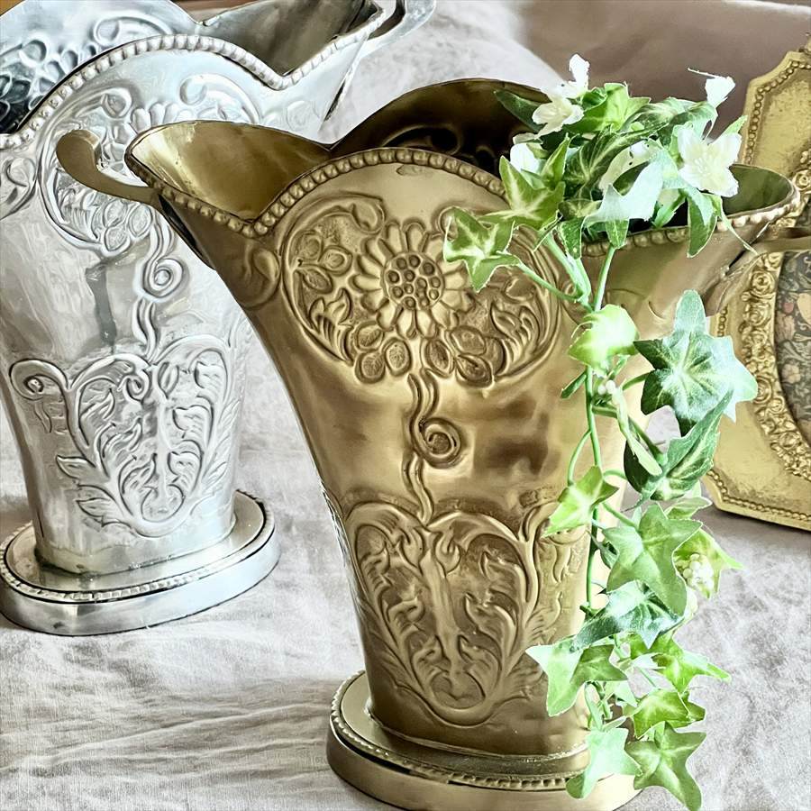 プランター フラワーベース 真鍮