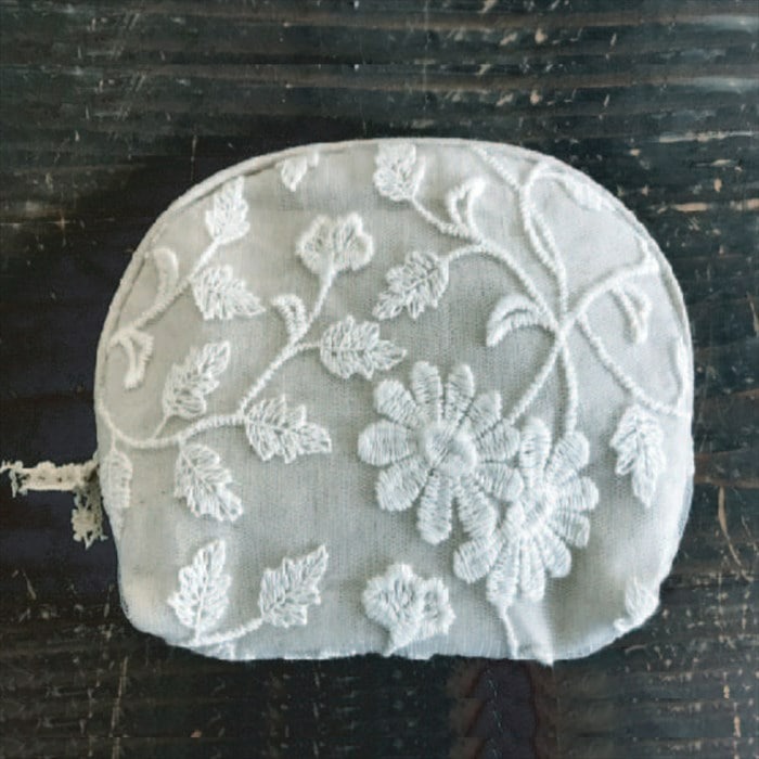 Cotton Flower ラウンドポーチ