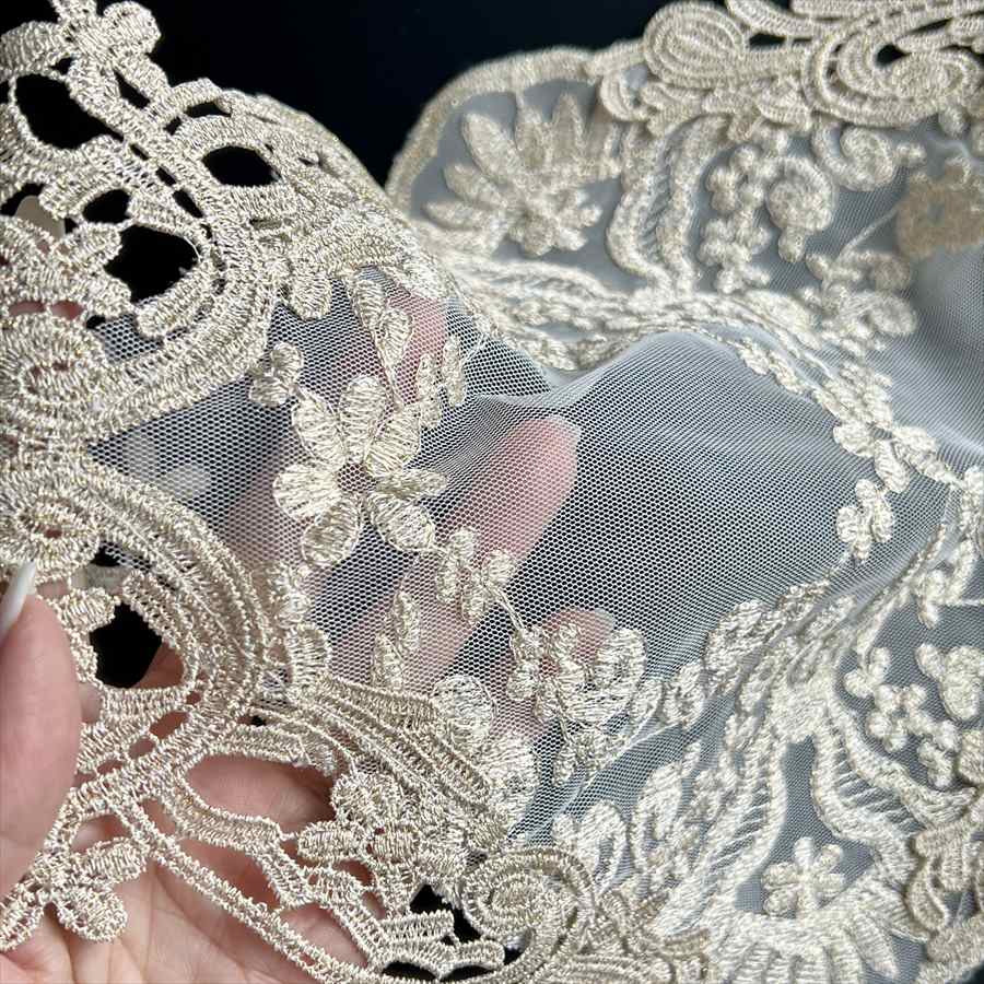 【送料無料レース】フレンチレース テーブルセンター 50cm