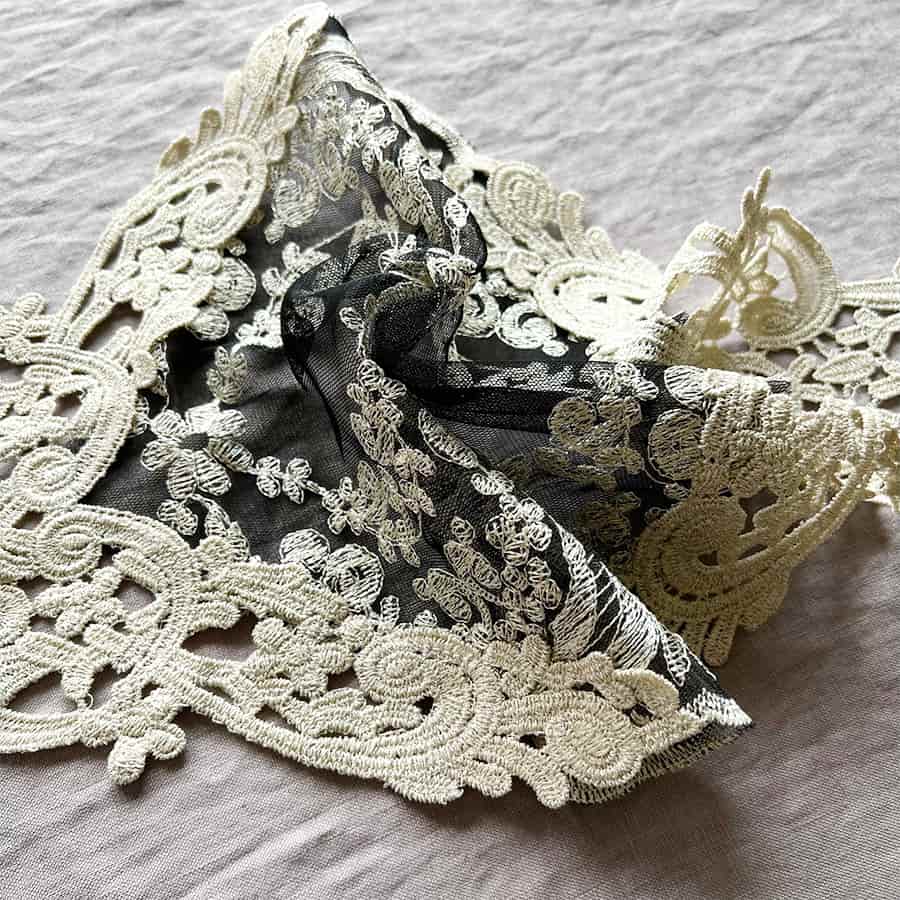 【送料無料レース】フレンチレース テーブルセンター 50cm